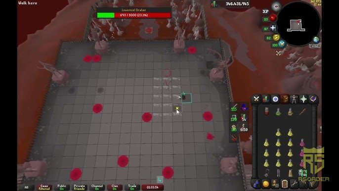 OSRS, Blood Moon, Draken, final boss, mechanics fight, potion usage, quest brews, overheal, prayer restore, RS